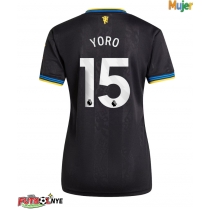 Camiseta Manchester United Leny Yoro #15 Tercera Equipación para mujer 2025-26 manga corta